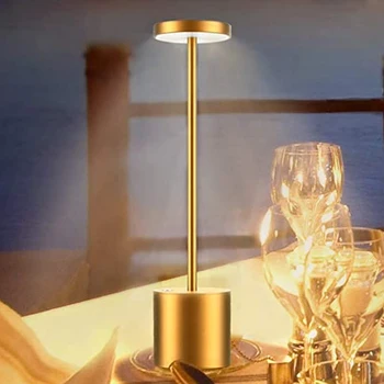 Akülü masa lambası Taşınabilir USB Şarj Edilebilir LED gece ışığı Dokunmatik Kısılabilir Masa lamba çubuğu Oturma Odası Okuma Restoran Dekor