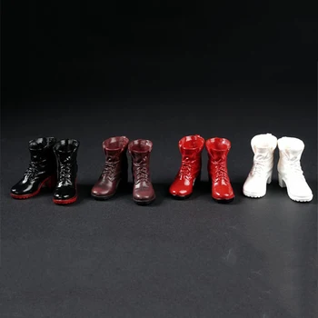 1/6 Ölçekli kadın ayakkabısı Cadı Botları düz ayakkabı Modeli için 12 İnç Asker Aksiyon Figürleri Vücut