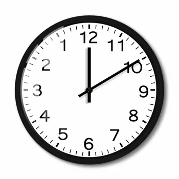 Çalışma Geriye Doğru Ses Kontrolü Gece Lambası Saat Saat Yönünün Tersine Ters Anti Duvar saat ev dekoru Saatler tezgah Duvar Saati