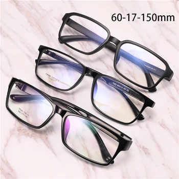 Rockjoy Boy Gözlük Çerçeveleri Erkek Kadın 60-17-150mm Geniş Yüz Büyük Gözlük Erkekler TR90 Siyah Gözlük Reçete