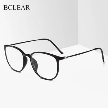 BCLEAR Yeni Ultra hafif TR90 Unisex Gözlük Moda Ince Retro Erkekler Kadınlar Optik Çerçeve Gözlük 2212 Reçete Gözlük Sıcak
