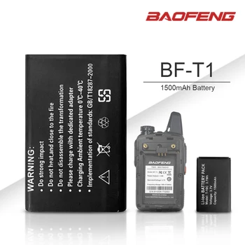 Yeni Orijinal Baofeng BF-T1 3.7 V 1500mAh li-ion pil için BF-T1 Walkie Talkie BFT1 Mını İki Yönlü Telsiz baofeng Aksesuarları BF T1