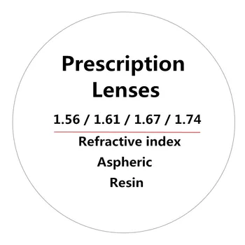 1.56/1.61/1.67/1.74 Kırılma indeksi Asferik anti-radyasyon optik gözlük reçine lens ilerici reçete lensler