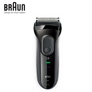 Braun serisi 3 3000 S erkek elektrikli tıraş makinesi 3 bağımsız yüzen tıraş Elevments kuru ve ıslak elektrikli tıraş makinesi