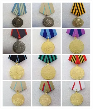 Taklit Rusya Madalya Gümüş Kaplama Madalya Zanaat Madalya Aksesuarları Hatıra Rozeti Hediye Ofis Dekor