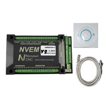 NVEM CNC hareket kontrolörü 200KHz nvemv2.1 yükseltme 3 eksen 4 eksen 5 eksen 6 eksen mach3 kontrol kartı Ethernet arayüzü