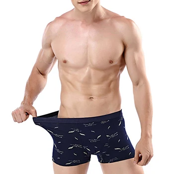 Nefes Yumuşak Erkek Külot Pamuk Baskılı erkek Boxer İç Çamaşırı Şort Moda Calzoncillos Hombre 3D Kılıfı Külot