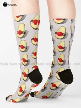 Şehvetli Avacado-Bdsm Avacado Topu Gag Çorap Pembe Çorap Komik Sanat Harajuku Streetwear Renkli Karikatür Çorap Moda Yeni