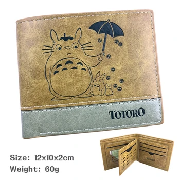 Yeni PU küçük cüzdan Anime Komşum Totoro Genç Rahat Bifold erkek Deri Fotoğraf Kredi Kartları Tutucu Çantalar Sıcak
