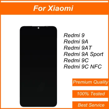 Orijinal Ekran Xiaomi Redmi İçin 9 9A 9AT 9C NFC Çerçeve İle LCD Ekran Dokunmatik Ekran Digitizer Meclisi Değiştirme