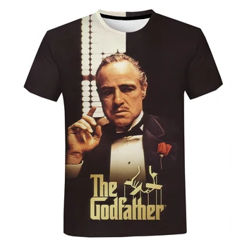 Godfather 3D Baskı T-Shirt Sıcak Film Streetwear T Shirt Erkek Kadın Yaz Moda Kısa Kollu Üstleri