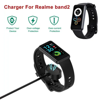 Smartwatch şarj ünitesi İçin Realme Band 2 Adaptörü USB şarj kablosu Güç Şarj Realme İçin Band2 Tel akıllı saat Aksesuarları