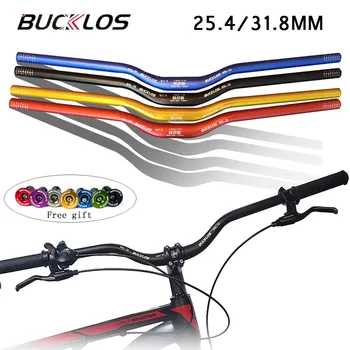 BUCKLOS Mtb Gidon 31.8 / 25.4 mm bisiklet Yükseltici Çubuğu 620/660/720 / 780mm Alüminyum Alaşımlı Bisiklet Gidon Bisiklet gidon Bisiklet Parçası