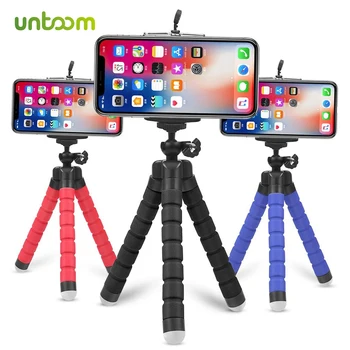 Untoom Esnek Ahtapot Tripod iPhone 11 Pro Max Xs Samsung Mini tripod standı Tutucu Kamera GoPro 8 7 Cep telefonu