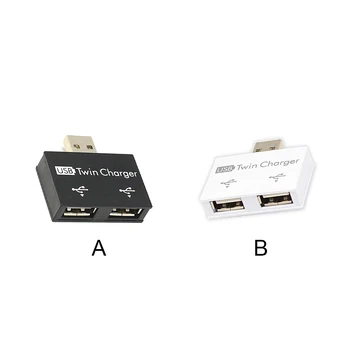 2-in-1 USB2 0 Splitter 2 Port Yüksek Hızlı Şarj Hub İstikrarlı e n e n e n e n e n e n e n e n e n e Adaptörü Moda Güç Dönüştürücü Konnektör Genişletici