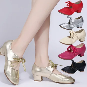 4cm Kadın Latin Dans Ayakkabıları Bayanlar Kızlar Açık dans ayakkabıları Sneakers Modern Tango Salsa Uygulama dans ayakkabıları Yeni Varış