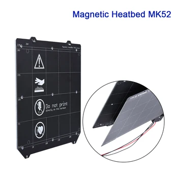 Klon İ3 MK3 / MK3S Manyetik ısıtmalı yatak MK52 Heatbed 24V Kiti İle bahar çelik levha PEI Film İçin 3D Yazıcı Prusa i3 Platformu