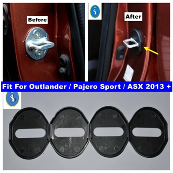 Oto İç Araba Kapı Kilidi Toka Koruyucu Kapak Kiti İçin Fit Mitsubishi Outlander / Pajero Sport / ASX 2013-2021 Aksesuarları