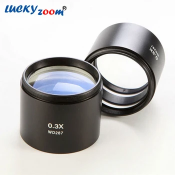 Luckyzoom Marka Yardımcı hedefleri 0.3 X WD 287MM stereo mikroskop lens ücretsiz kargo