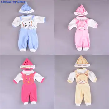3 adet / takım 4 Renkler Moda oyuncak bebek giysileri Şapka Takım Elbise 50cm Yeniden Doğmuş Bebek Bebek Bebek Aksesuarları