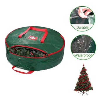 Yeşil Su Geçirmez Mobilya Yastık saklama çantası Noel Ağaçları saklama çantası s Paketleri Çuval Kılıfı Koruyucu Bahçe Tote Çanta