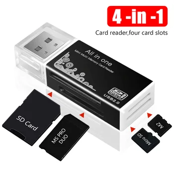 TF USB kart okuyucu USB 2.0 Mikro Sd Kart Usb Adaptörü Akıllı Sürücü Akıllı Kart Okuyucu Bellek Lector De Tarjetas laptop aksesuarları