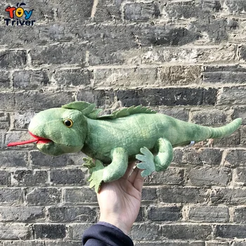 Sevimli Kertenkele Bukalemun İguana Gecko peluş oyuncaklar Dolması Vahşi Hayvanlar Bebek Bebek Çocuk Çocuk Boys Doğum Günü Hediyeleri Ev Dekor El Sanatları
