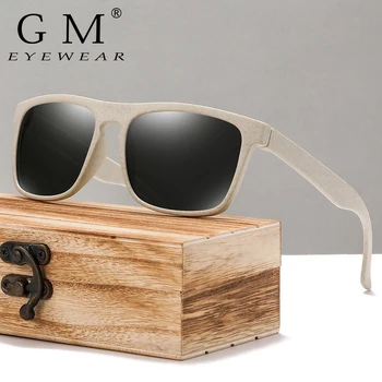 GM Marka Tasarım Güneş Gözlüğü Erkek Kadın Sürücü Shades Erkek Vintage güneş gözlüğü Erkekler Kare Yaz UV400OkuloS EZAEAL Marka Desi