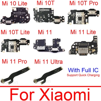 Usb Şarj Jack Kurulu Mikrofon ve Sım Kart İçin Xiaomi Mi 10 10T 11 Lite Pro Mi 11 Ultra 11T Pro Şarj Portu Dock Kurulu