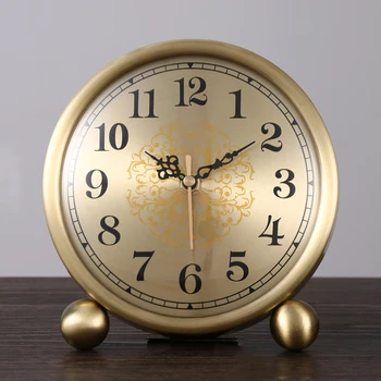 Büyük dijital Metal dilsiz saat oturma odası masaüstü saat masaüstü ev moda taklit mekanik ışık lüks saat