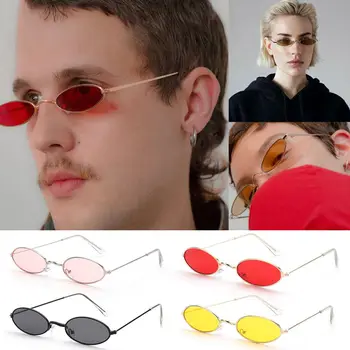 Retro Küçük Oval Güneş Gözlüğü Vintage Shades güneş gözlüğü Erkekler Kadınlar için Gözlük