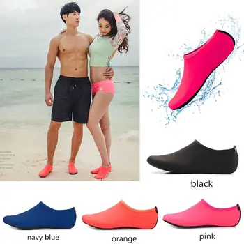 Su ayakkabısı Erkekler Kadınlar Yüzme Çorap Baskı Renk Yaz Plaj Sneakers Sahil Spor Ayakkabı Çorap Terlik Erkekler Kadınlar için
