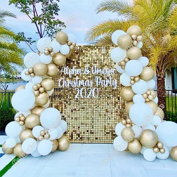 120 adet Renkli Lateks Balon Kemer Altın Balon Düğün Doğum Günü Partisi Bebek Duş Zemin Olay Kutlama Yemeği Dekorasyon