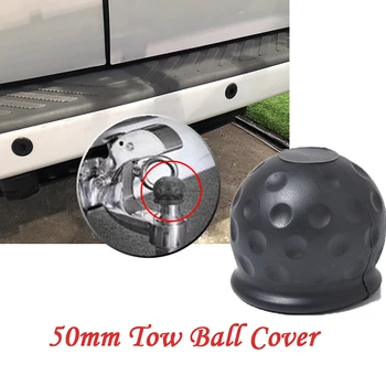 50mm Çekme Çubuğu Topu Kapağı Çekme Hitch Karavan Römork Towball Korumak PVC Evrensel Araba Kamyon Römork RV Camper ATV Quad