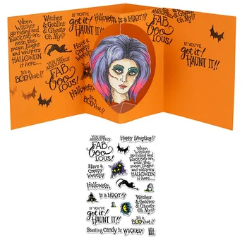 Cadılar bayramı Duygu Mektubu Temizle Pullar DIY Scrapbooking El Sanatları Kart Yapımı Dekor Şeffaf Stempels Yeni Silikon Conta