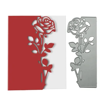 Çiçek Gül Zarf Tebrik Kartı Metal Kesme Ölür Stencil Scrapbooking Fotoğraf Albümü karton kutu DIY Kabartma Zanaat Kalıp DIY