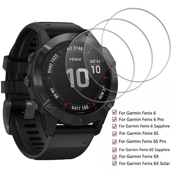 Garmin Fenix 6 6S 6X Pro Safir Smartwatch HD Temperli Cam Ekran Koruyucu Temizle Anti-scratch koruyucu film Kapak