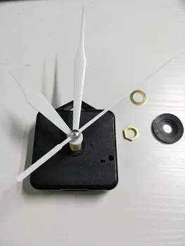 50 takım Plastik Saat Mekanizması Siyah Uzun Mili Kuvars Saat Hareketi Kiti DIY Saat Tamir Aksesuarları