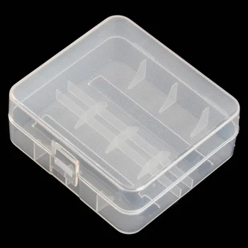1 ADET Taşınabilir Şeffaf Sert Plastik Kasa Tutucu Pil saklama kutusu Dayanıklı Piller saklama kutusu için Fit 2 / 4x26650 Pil