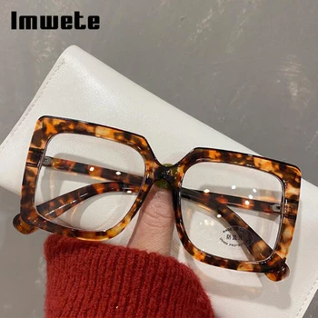 Imwete Kare Vintage Gözlük Çerçevesi Kadın Erkek Anti-mavi ışık Bilgisayar Gözlükleri 2022 Trend Optik Gözlük