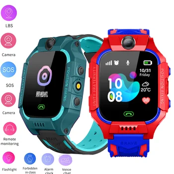 Yeni Q19 Çocuklar akıllı saat 2G Sım Kart LBS Tracker SOS Kamera Çocuk Cep Telefonu Sesli Sohbet Smartwatches Matematik Oyunu El Feneri