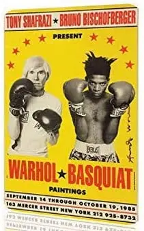 Metal İşareti Metal İşareti Andy Warhol Basquiat Boks Poster Sanat 12X8 İnç Vintage Teneke İşareti