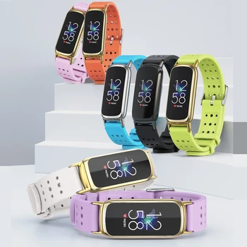 Fitbit için kayış Lüks Bant Bilezik Yeni Yumuşak Silikon Yedek Spor Bileklik kordon akıllı saat için Fit Bit Lüks