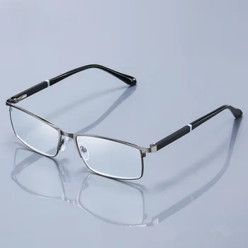 +1.0~+4.0 yüksek kaliteli okuma gözlüğü erkekler titanyum alaşım mavi ışık engelleme gözlük kadın iş ofis presbiyopi