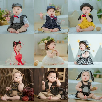 Dvotinst Fotoğraf Sahne Bebek Kıyafetleri Seti Bebek Kız Elbise Şapka Kaput Fotografia Bebek Stüdyo Çekim Fotoğraf Sahne 3-12M