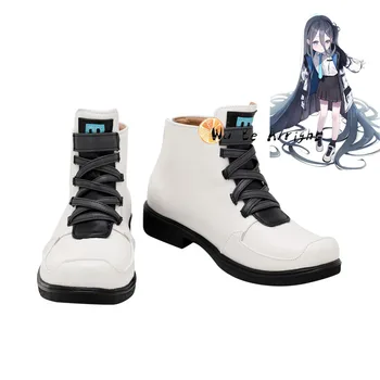Anime Mavi Arşiv Tendou Aris Cosplay parti ayakkabıları Kısa Beyaz Çizmeler Custom Made