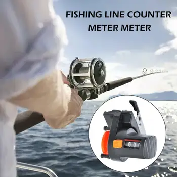 Olta Sayacı 0-999m Uzunluk Ölçer metre tezgah Ekran Taşınabilir Bulucu Balıkçılık Derinlik Balıkçılık Dijital Araçları Hatları F5I1
