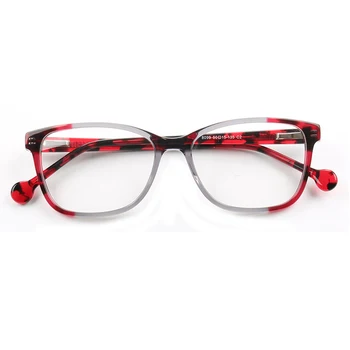 Kadınlar Yuvarlak gözlük çerçeveleri erkekler vintage Leopar Desen İki Tonlu gözlük çerçeveleri moda el yapımı asetat klasik gözlük