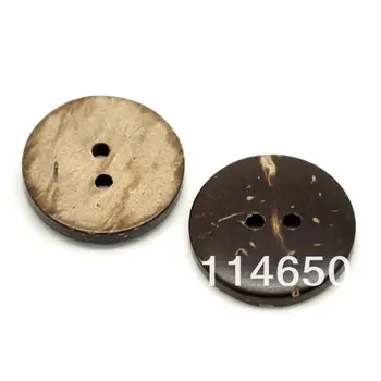 100 adet 13mm 2 delik doğal yuvarlak hindistan cevizi düğmesi Dikiş Düğmeleri zanaat Zanaat Aksesuarları scrapbooking