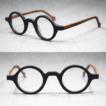 38mm Küçük Vintage okuma gözlüğü Yuvarlak Erkek Kadın Gözlük Bilgisayar Gözlük Reçete +50 +75 +1 +425 +450